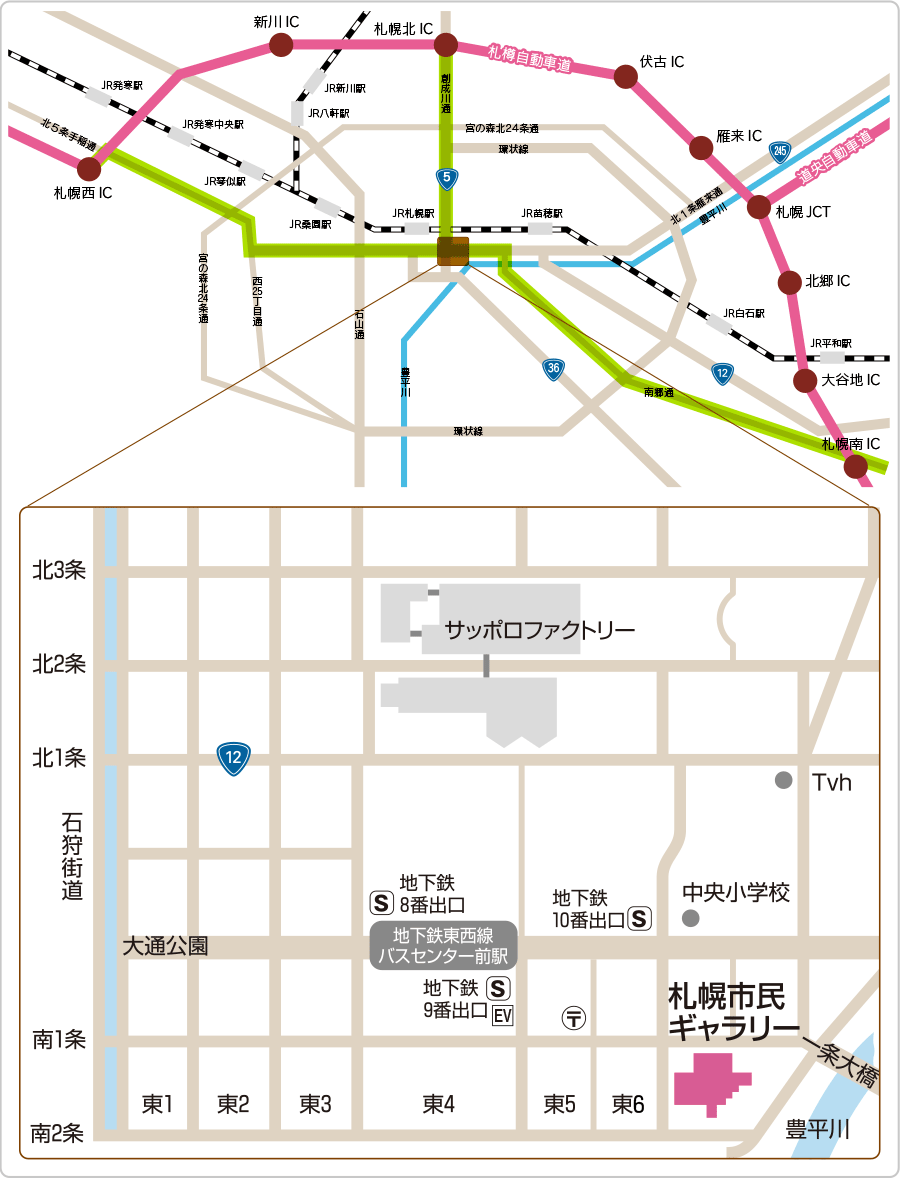 交通アクセス地図