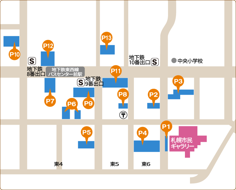 周辺駐車場地図